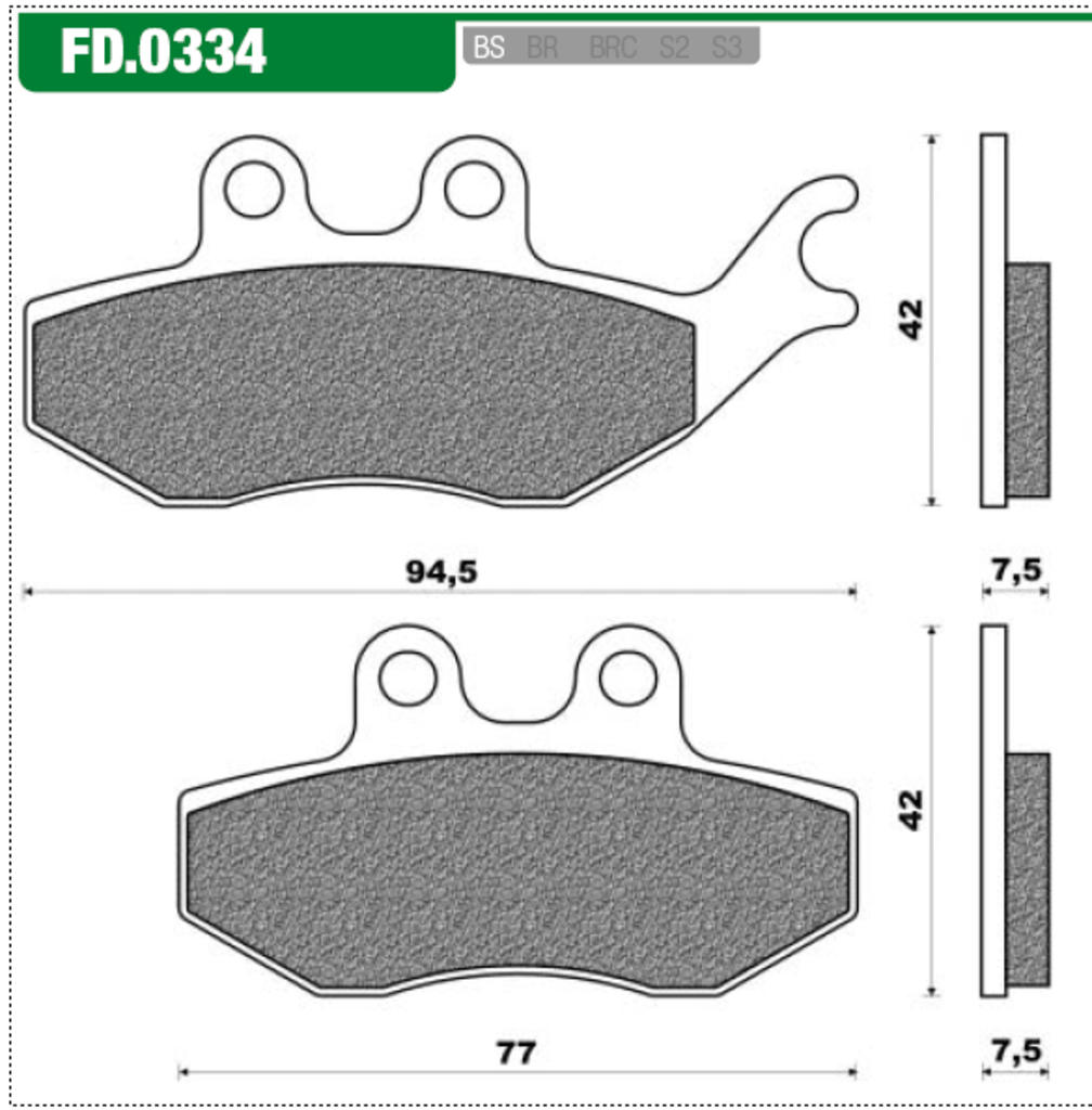 NEWFRen Bremsblock Set FD0334