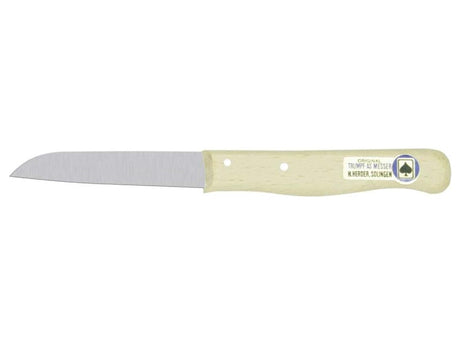 Hirte h. Gemüsemesser, nicht rostfreier Stahl, glattes Holz, gerade, 10 Stück
