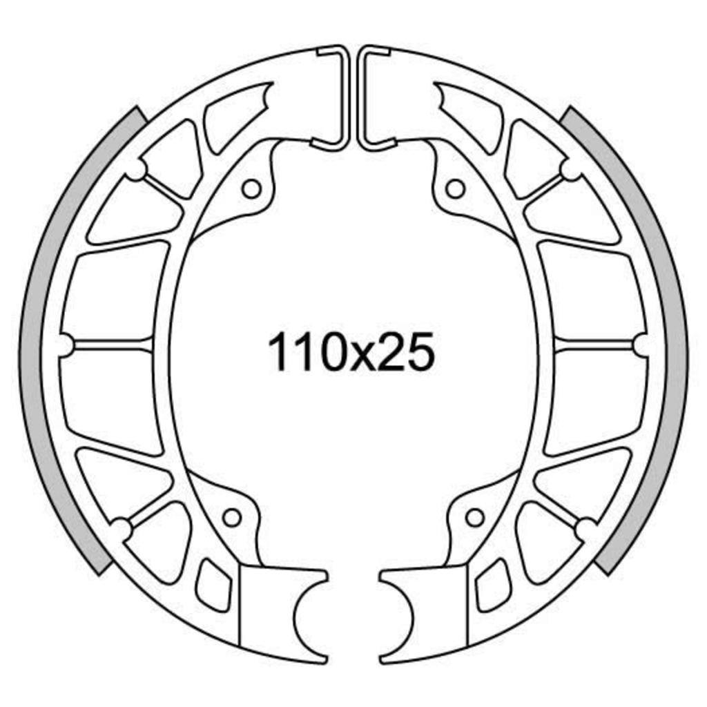 Newfren Bremssegment Set GF0261 LX-50 Achter, Skipper, Hexagon-125