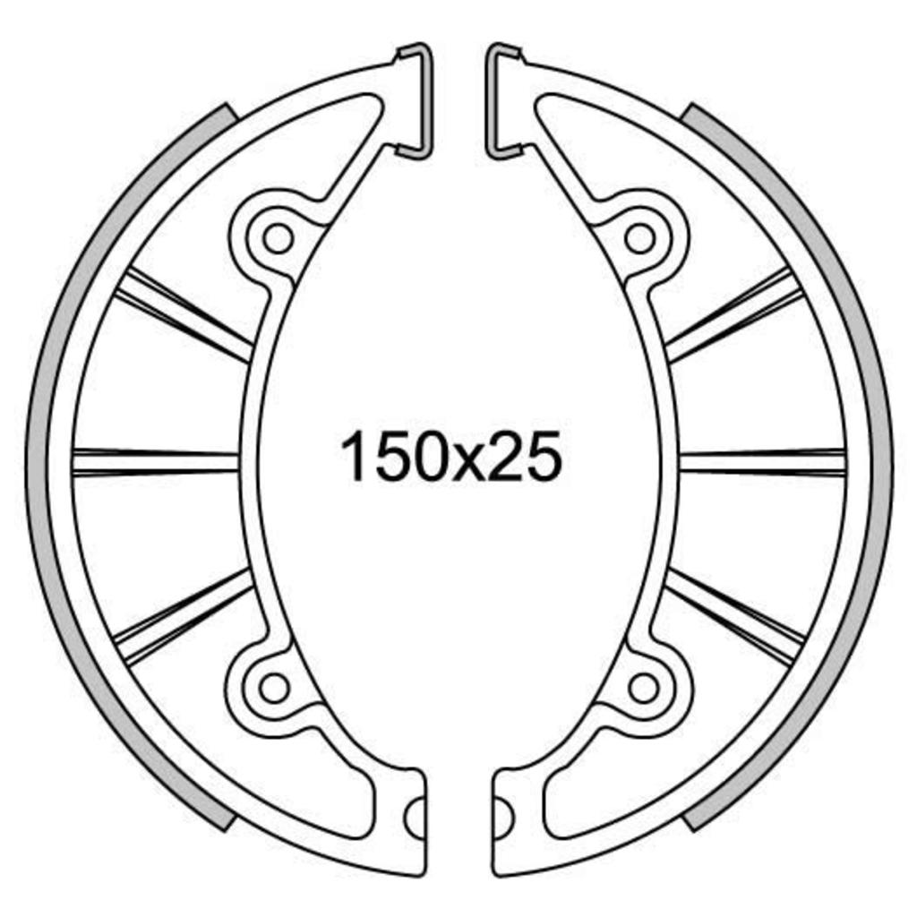 Newfren Remsegmentset GF1084 150mm voor grote naaf