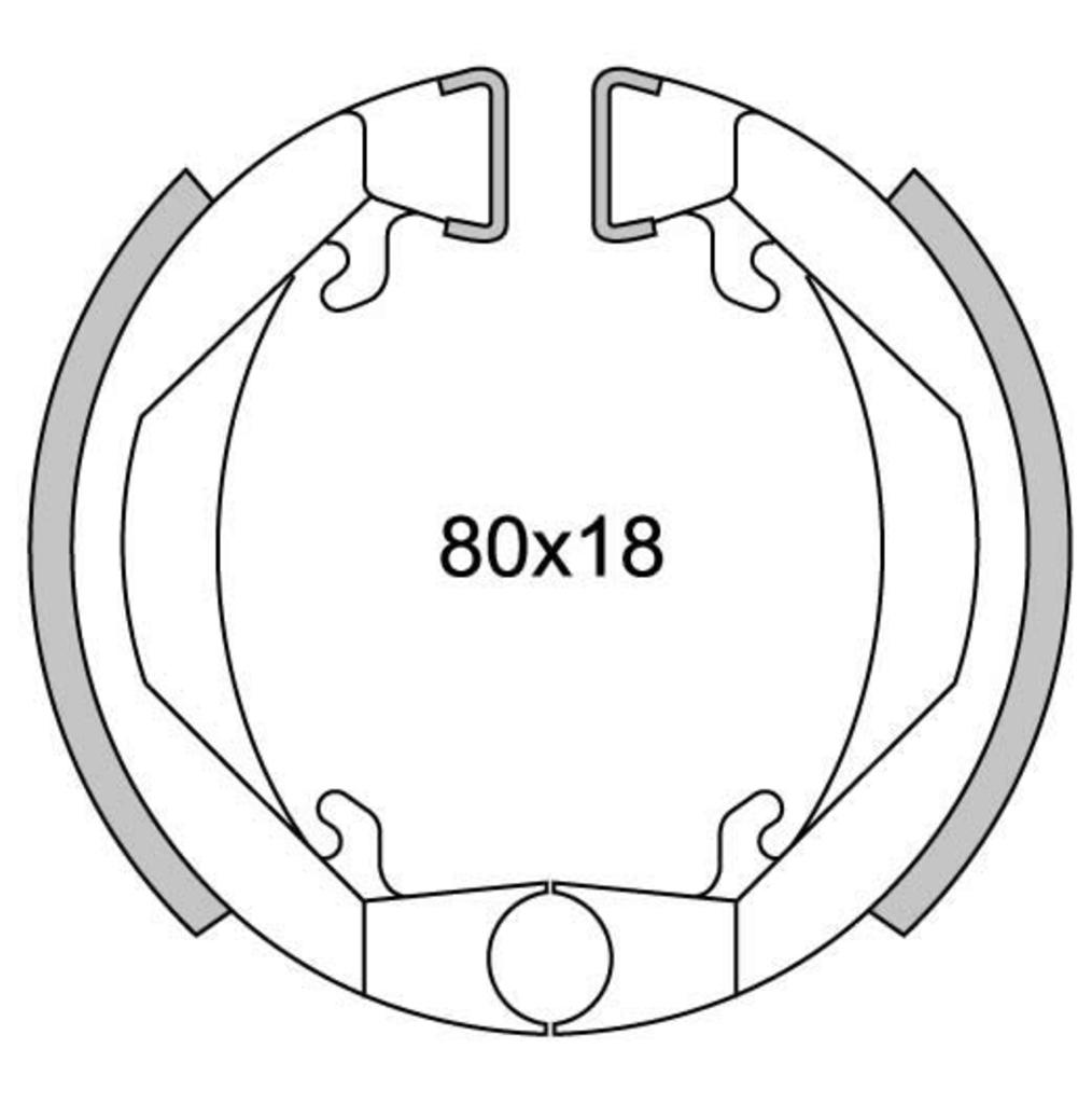 NEWFRen Bremssegment Set GF1143 Maxi Camino Ø80mm