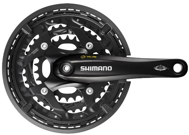 SHIMANO CANTACE 3 X 10 Velocidad Trekking FC-T521 con Crankarm de 175 mm 48-36-26T Octalink negro