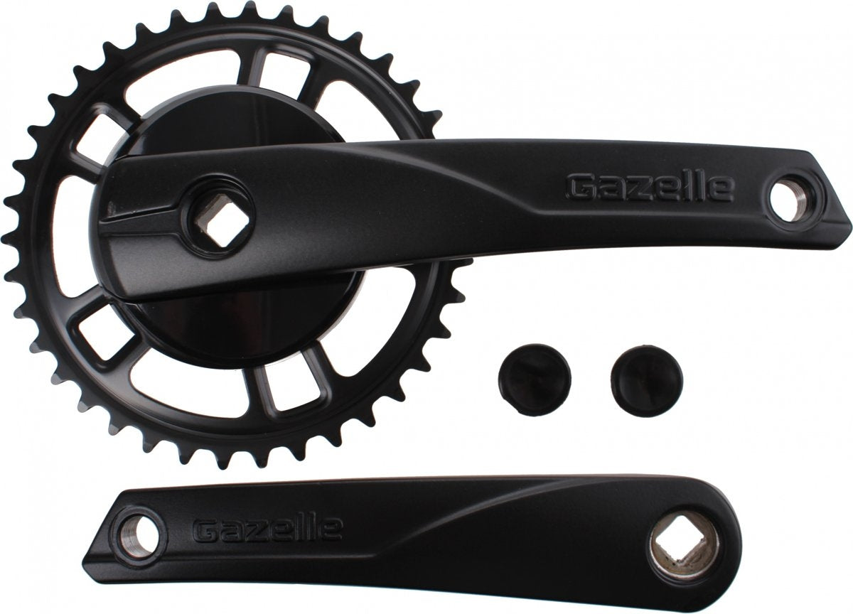 Crank Set Strix Varia 38T de acero de aluminio negro