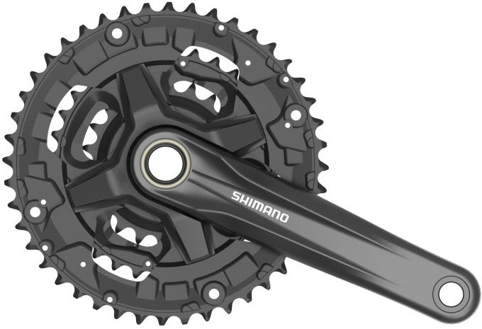 Shimano Kurbel 3 x 9 Geschwindigkeit FC-MT210-3 mit 175-mm-Kurbelmildern 40-30-22T Schwarz