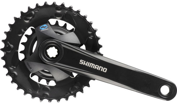 Shimano Crankset 2x 7 8 Speed ​​FC-M315-2 avec un bras de manivelle de 175 mm 36 x 22t noir