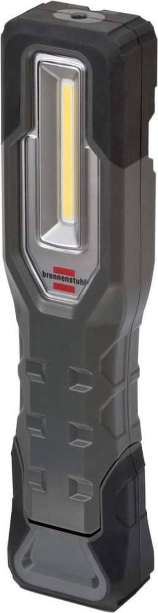 Brennerstuhl Akku-Handleuchte HL A IP54 Outdoor-Taschenlampe mit COB (1000 + 200 lm, bis zu 24 Stunden Leuchtdauer, LED-Arbeitsleuchte mit Magneten und Haken, inklusive USB-Ladekabel), schwarz