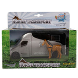 Kids Globe Die Cast Horse Truck con luce e grigio del suono