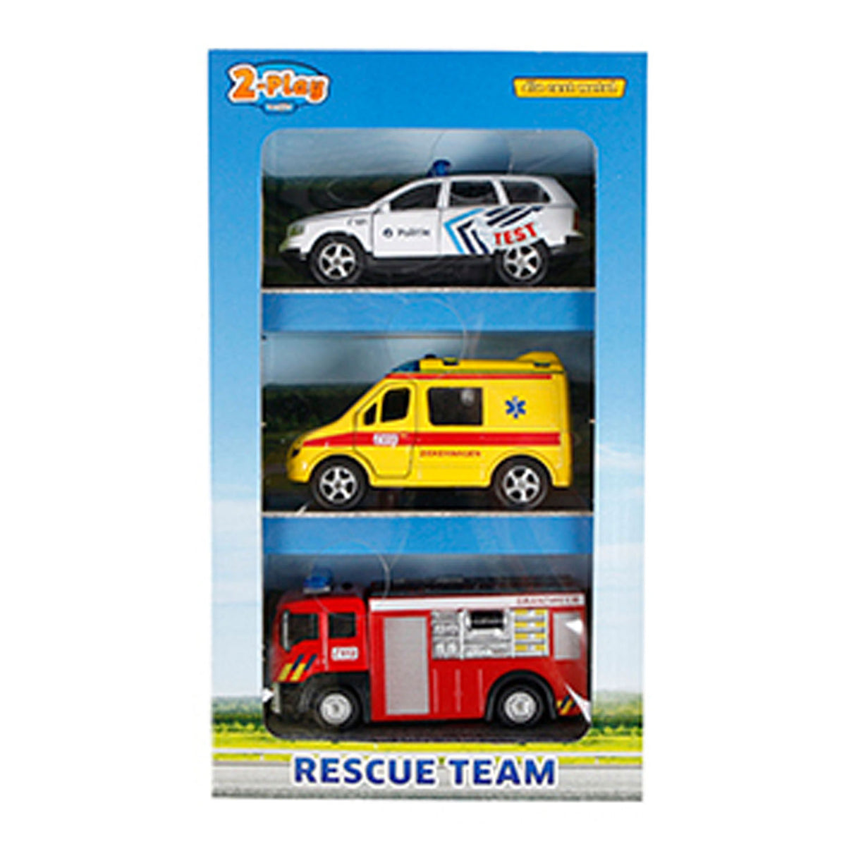 2-play Die-Cast Emergency Service Vehicles Belgien