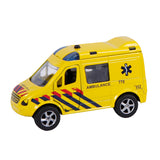 2-teiliger Rettungswagen aus Druckguss mit Rückziehfunktion, NL, Licht und Ton