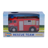 2-teiliges Feuerwehrauto aus Druckguss mit Licht und Ton