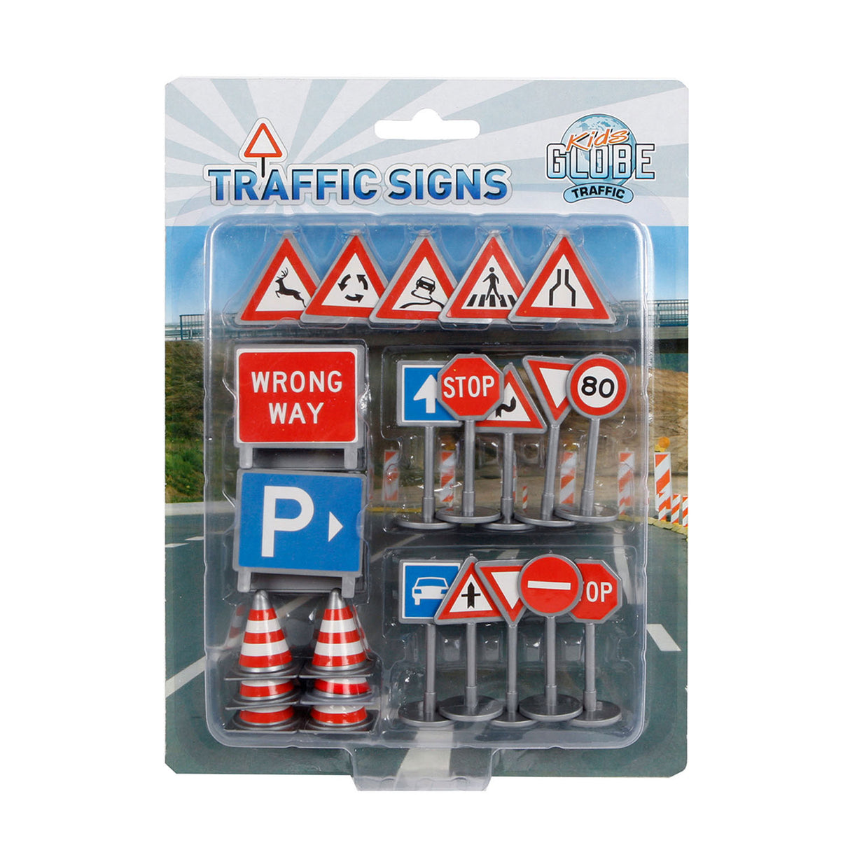 Kids Globe traffic signs, 25dlg.