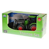 Kids Globe Tractor con caricatore anteriore - verde