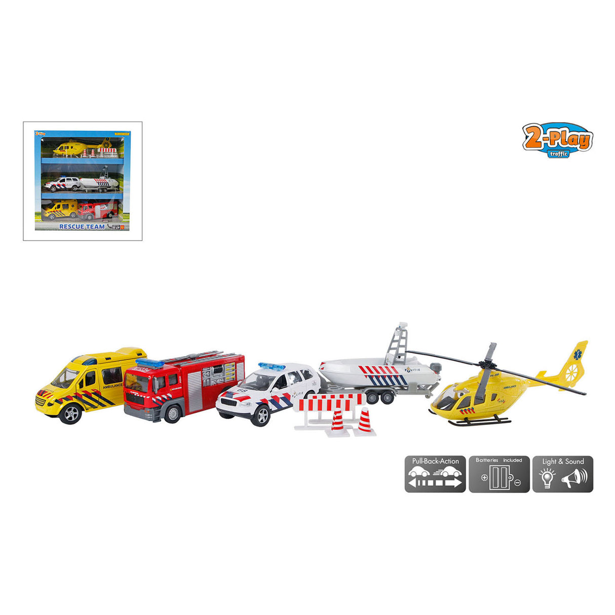 2-Play 112-sett nederlandsk die-cast, 3dlg.