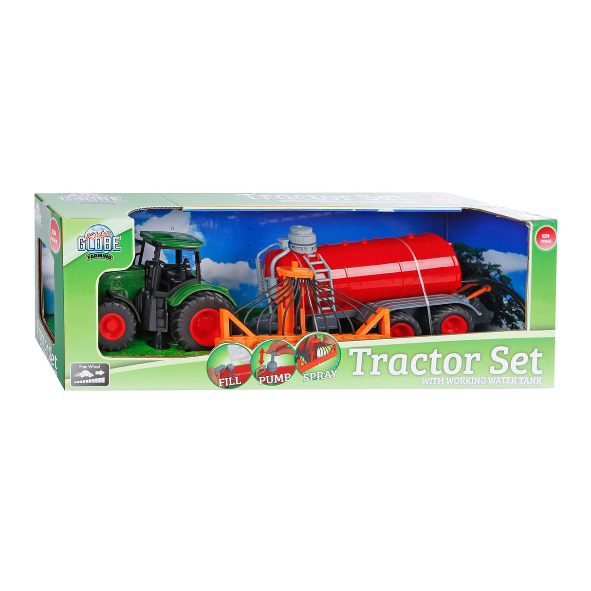 Tractor de globo globos para niños con Marn Tank, 49cm