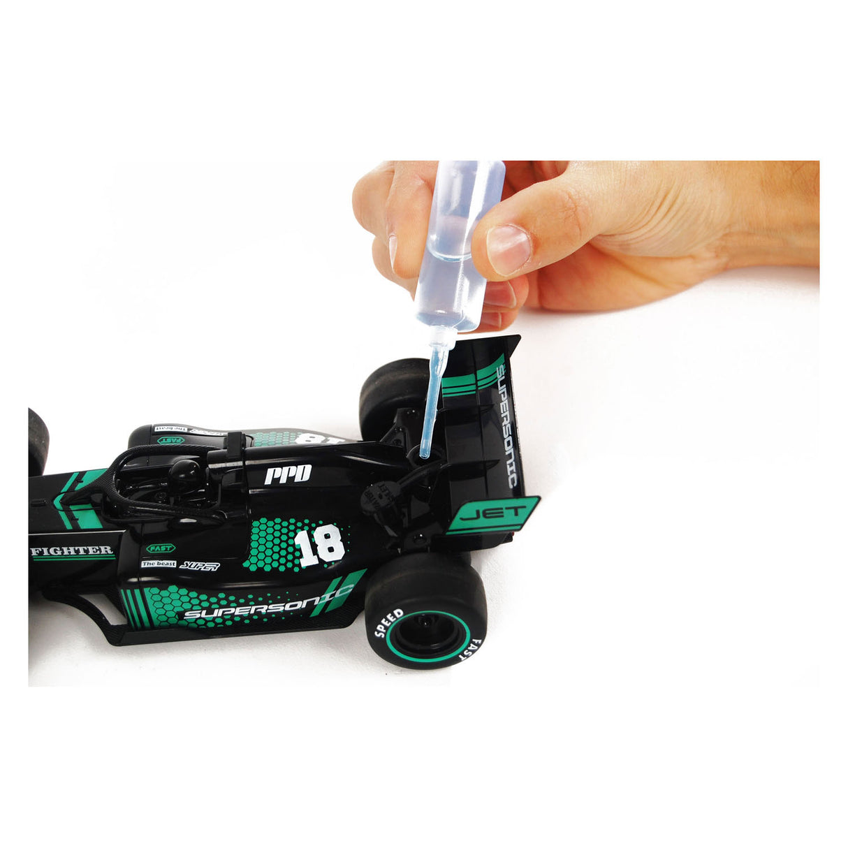 Roadstar C Formel steuerbarer Rennwagen mit Rauch und Licht 2,4 GHz, 22 cm
