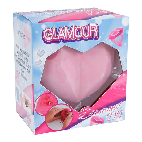 Glamour Hart mit glücklichen Diamanten hacken