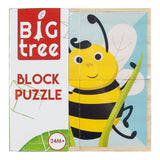 Holzblock -Puzzle -Tiere FSC, 4st.