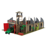 Dinoworld wooden dinosaur park with watchtower play set