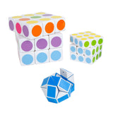 Van Manen Puzzle-Würfel 3er-Set – Denksportspielzeug für Kinder.