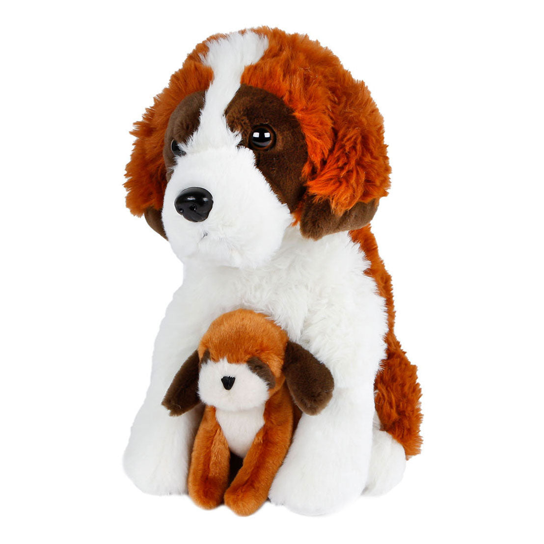 Take me home knuffel hond met baby pluche, 26cm