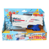 Sonne Fun Wasserpistole Elektrik mit Flasche weiß Blau, 18 cm