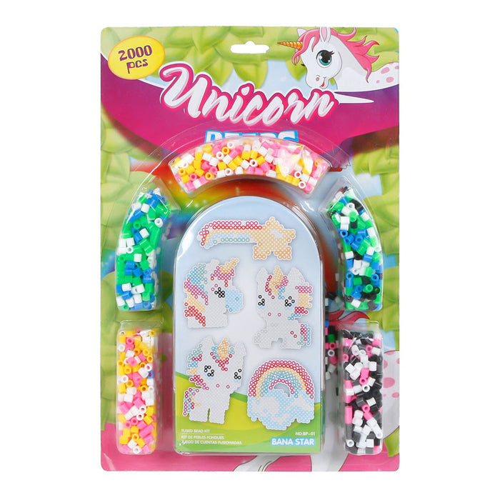 Iron Bead Set Unicorn se 4 deskami, 2000st.