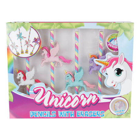 5-teiliges Einhorn-Bleistiftset ohne Marke Sans Marque mit Anspitzer