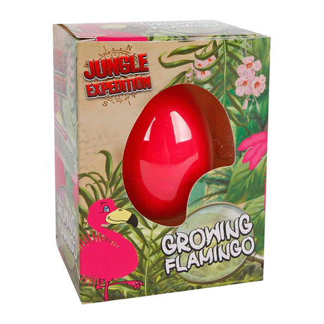 Dschungel-Expedition Ei mit wachsendem Flamingo