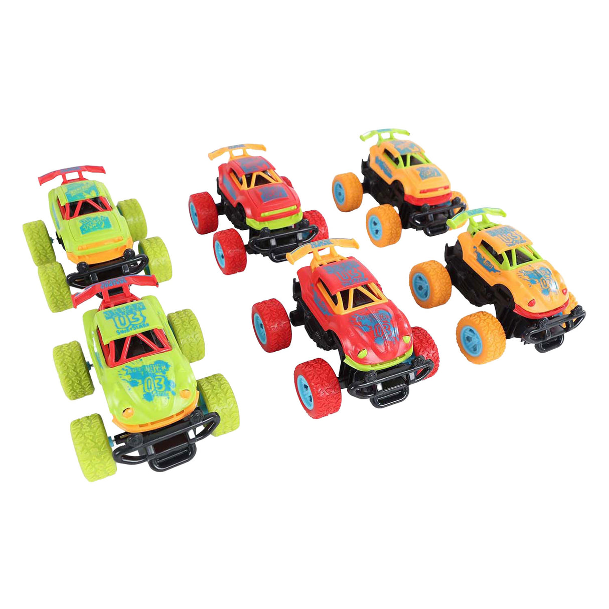 Red Blasters Bigfoot Bump Auto med friksjon, 9,5 cm