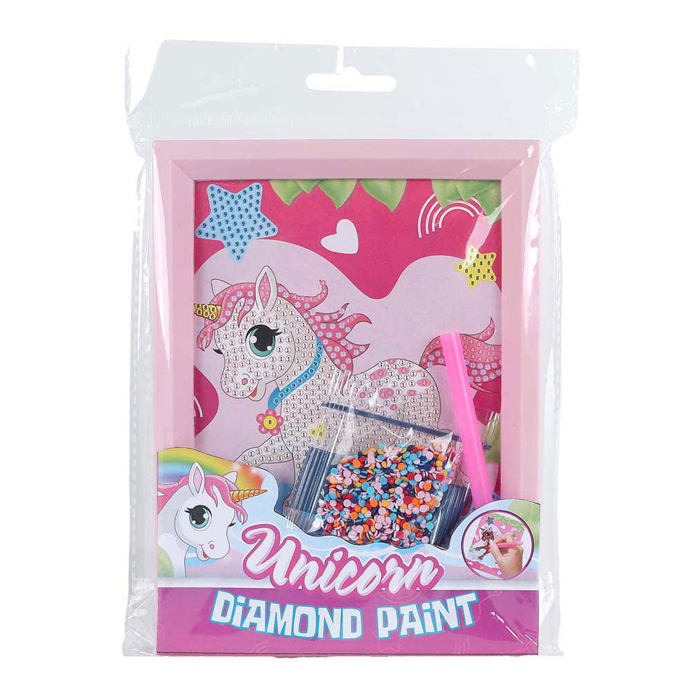 Einhorn-Diamantmalerei-Einhorn mit Fotorahmen