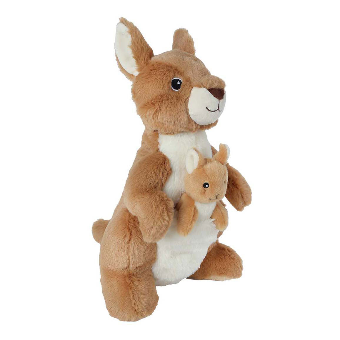 MAACHT ME HOME HAND PLUSHO - Känguru mam Puppelchen, 32cm