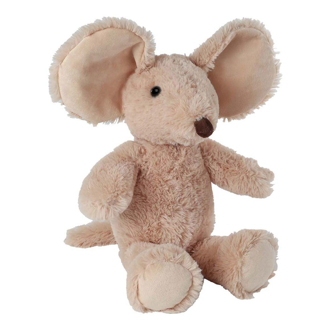 Take me home knuffel pluche - muis bruin, 33 50cm