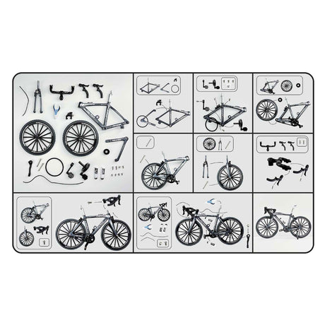 Rennrad-Druckguss-Bausatz, 19,5 cm