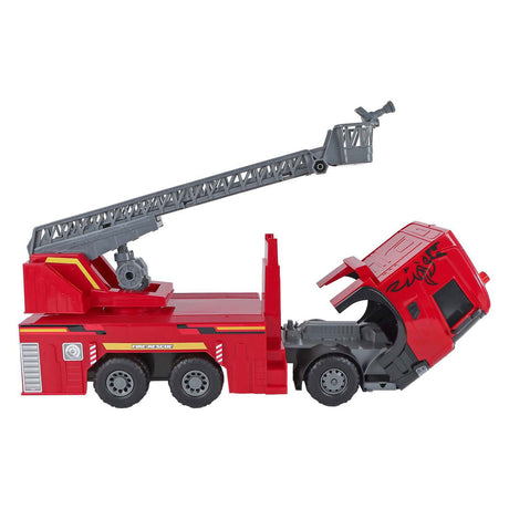 2-Spiel-Scania-LKW-Feuerwehrauto-Reibung mit Licht und Ton