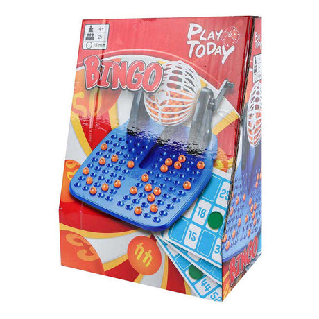 Spielen Sie noch heute Van Manen Bingo-Spielzeug mit 90 Zahlen und Spielkarten.