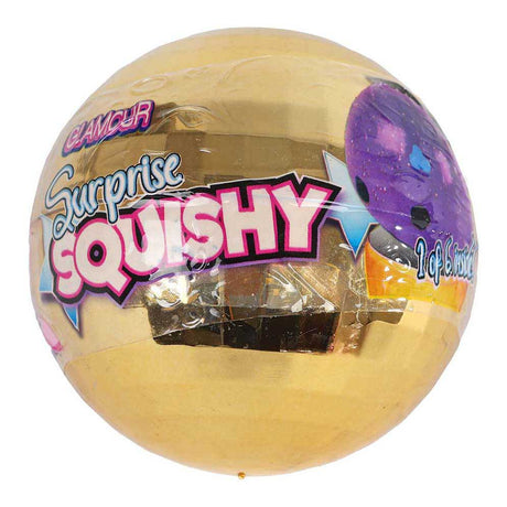 Glamour Überraschungs-Glitzerball mit Überraschungs-Squishy