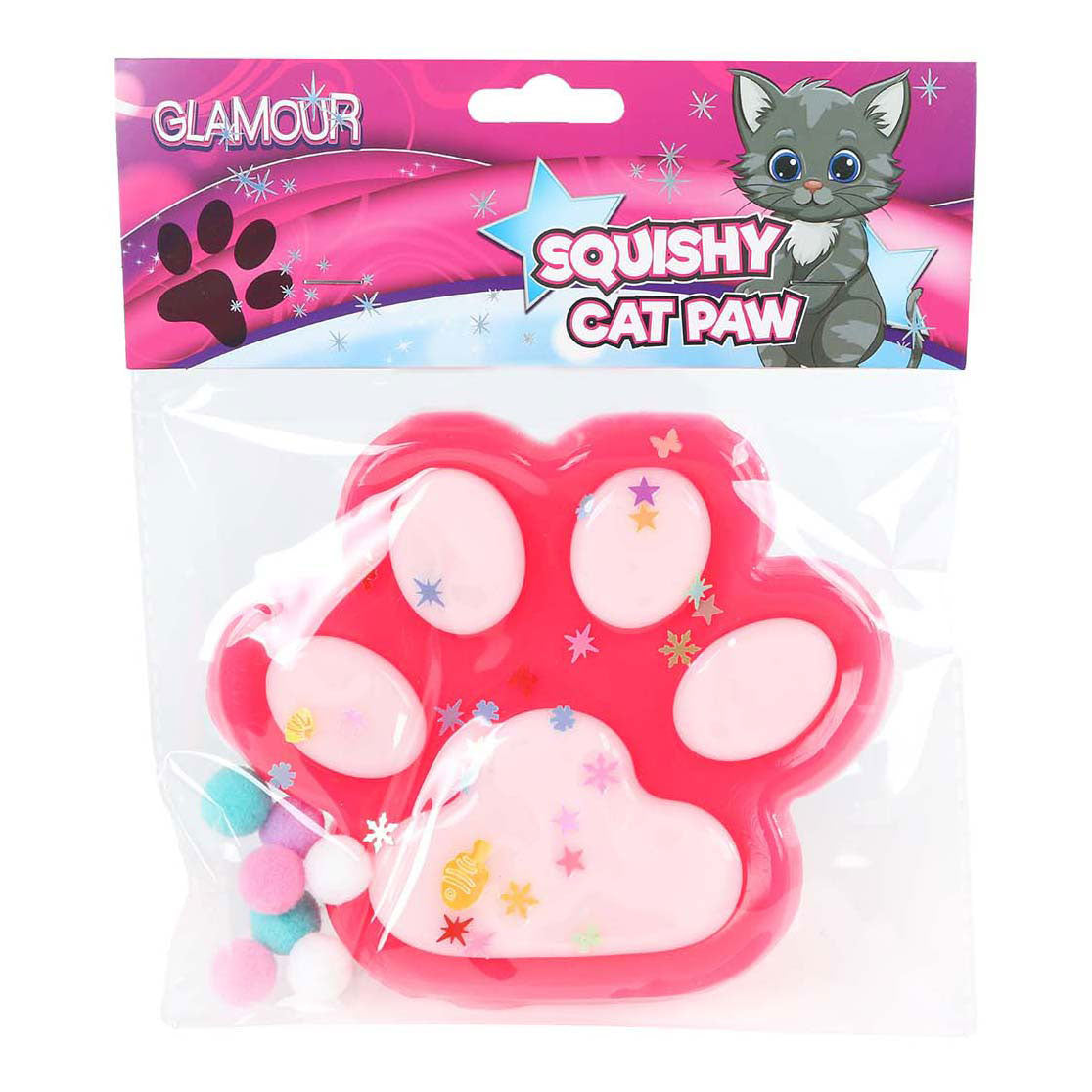 Glamour Squishy Mega-Katzenpfote 12,5 cm, 4-fach sortiert