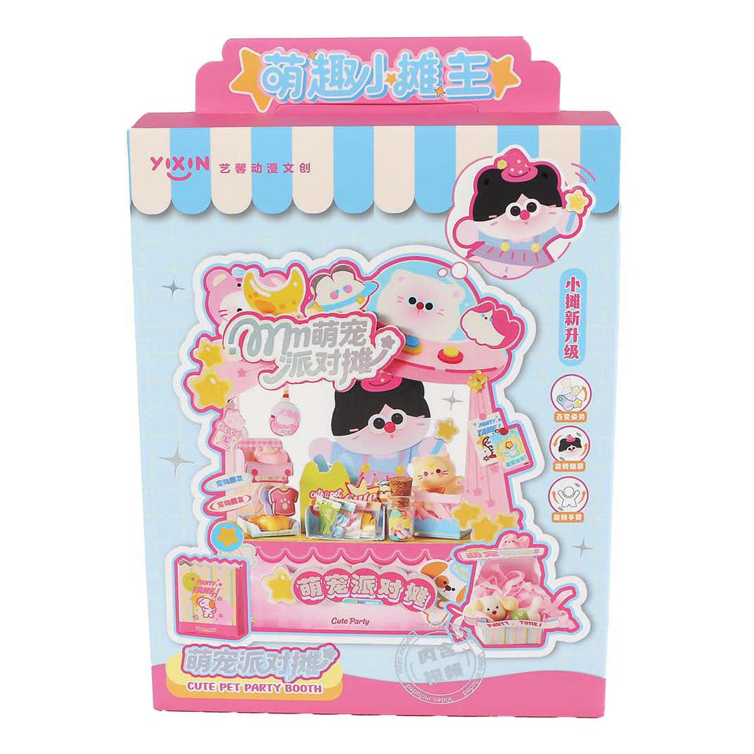 Kawaii Bastelstand Tierparty rosa 15,5cm