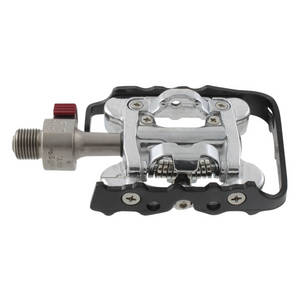 Messinggelagertes Wellgo-Kombipedal Aluminium silber Shimano kompatibel mit QR-System
