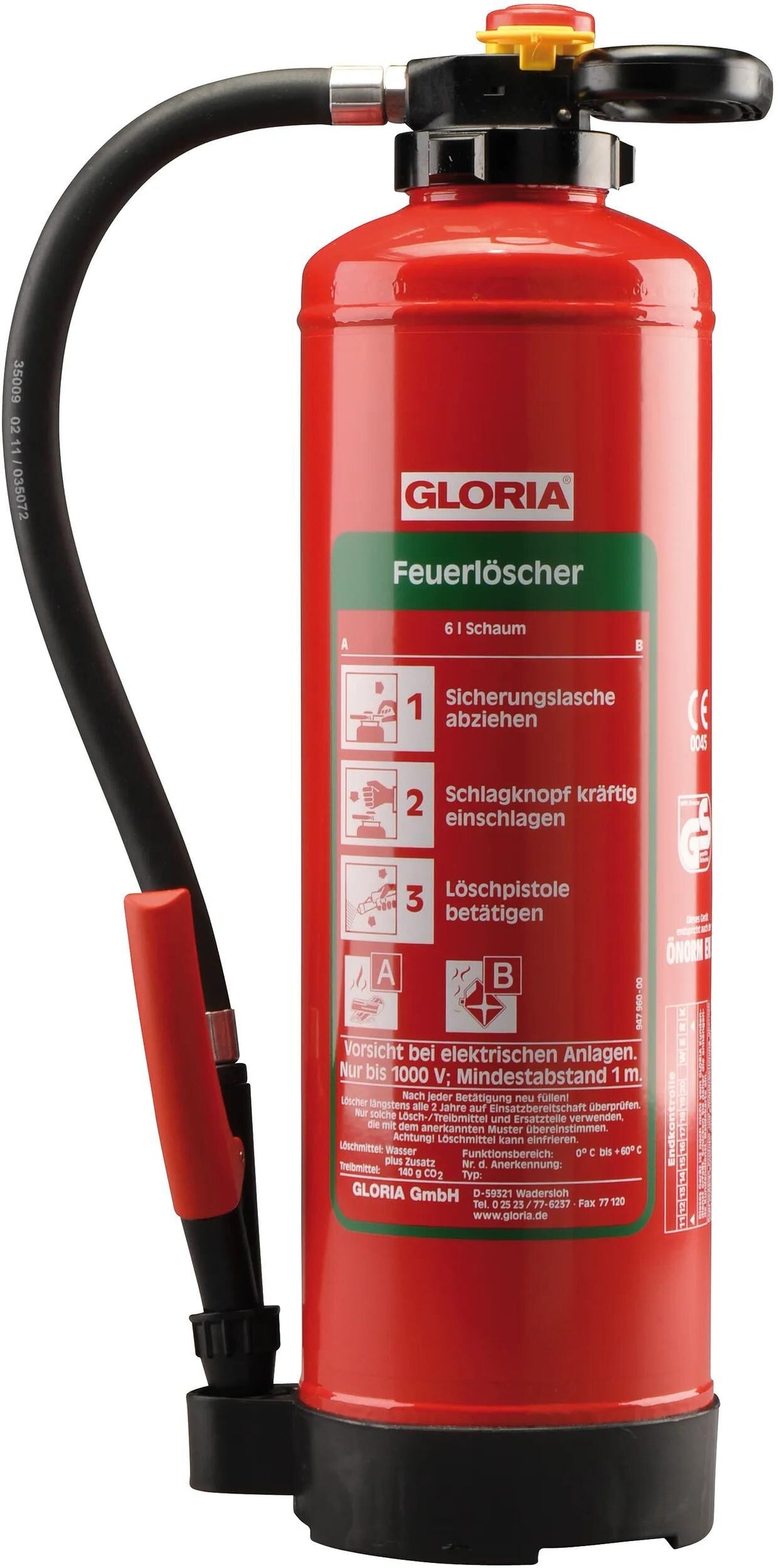 Gloria Feuerlöscher Pro Line Feuerlöscher SK9 Pro
