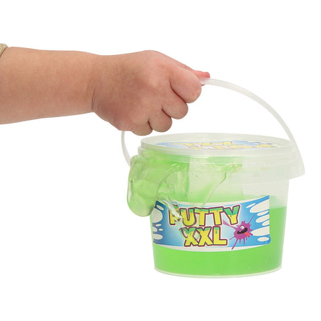 Van Manen Slime Bucket Putty XXL Glitter Junior 350 Gramm blau