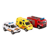 2-teilige Rettungsfahrzeuge aus Druckguss mit Licht und Ton