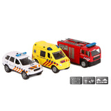 2-teilige Rettungsfahrzeuge aus Druckguss mit Licht und Ton