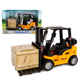 2-play Die-cast forklift truck with light and sound, 14 cm