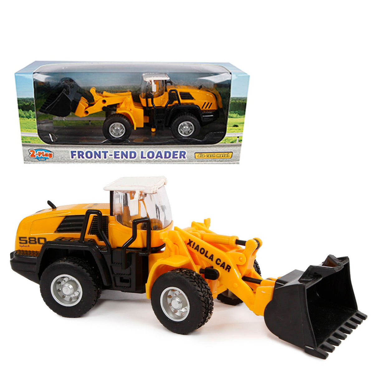 2-play Die-Cast Werkvenguur with Shovel, 16cm