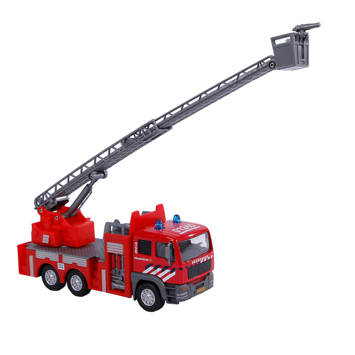 Kids Globe Globe Die Cast Fire Brigade Ladderwagen NL, 16 cm