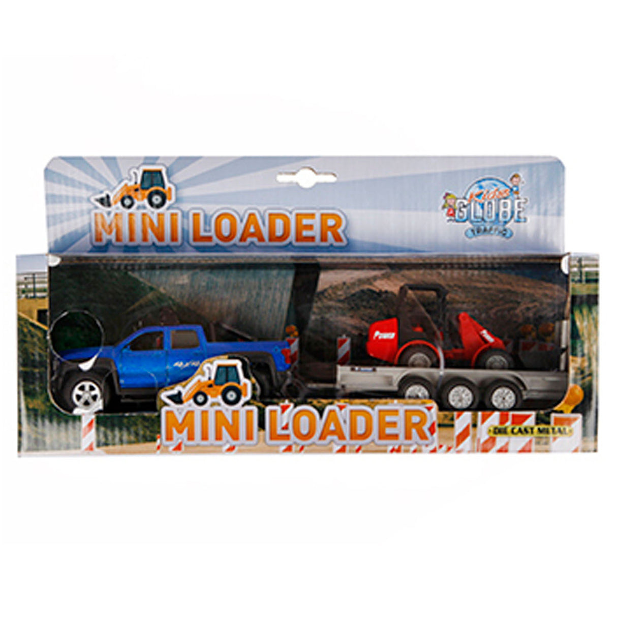 Kinderglobus, Geländewagen mit Anhänger und Schaufel, 30 cm
