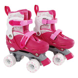 Street Rittrroller Skates Pink Cutable, Gréisst 27-30