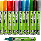Creativ Company Glass und Porzellanstaaten Farbe Glitzer, 12st.