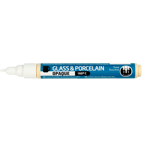 Kreativunternehmen https: www.cchobby.nl Glas-und-Porzellan-Marker-Liniendicke-2-4-mm-opak-weiß-1-teilig